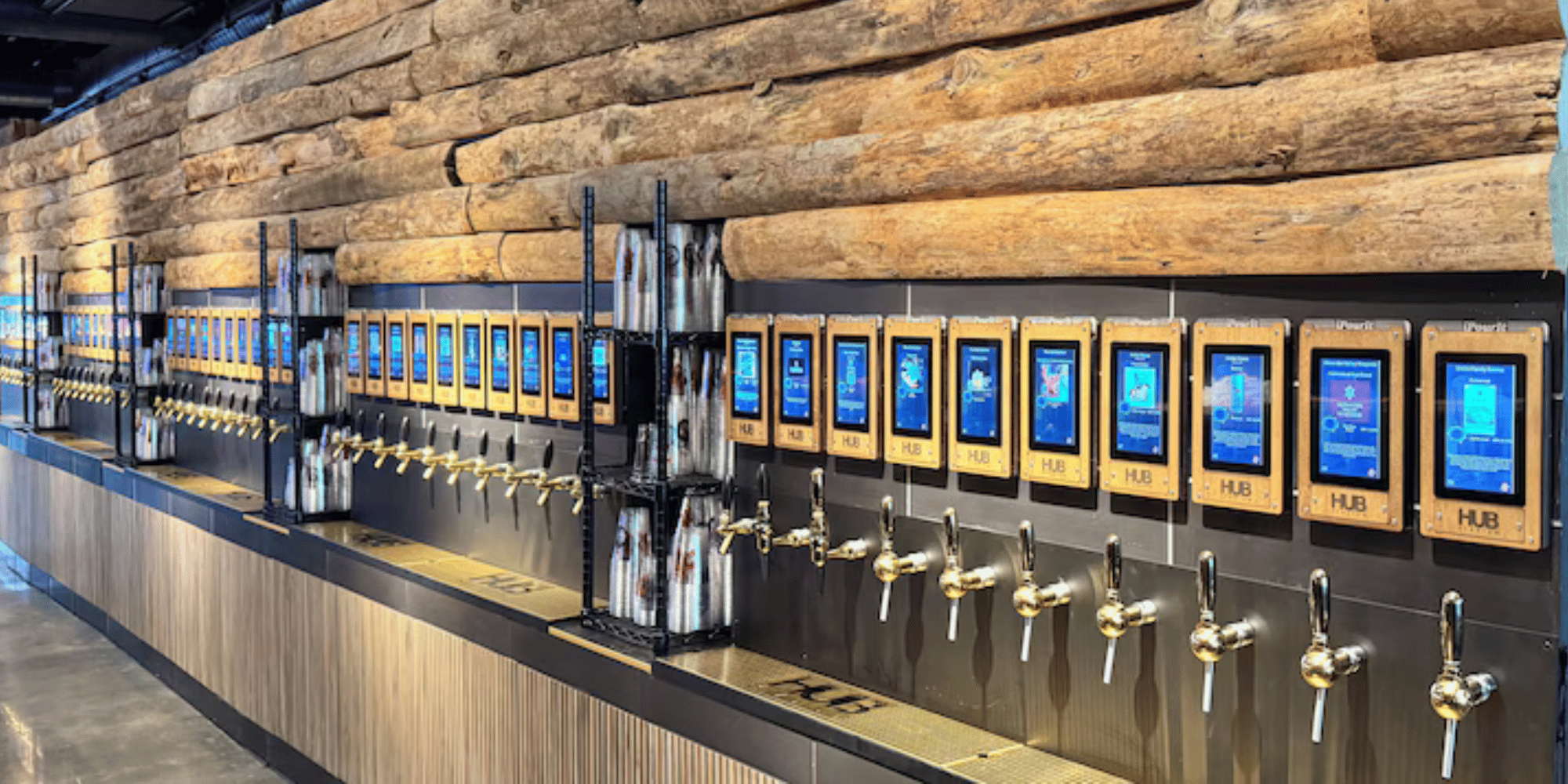 HUB Stadium Novi self-pour beer wall